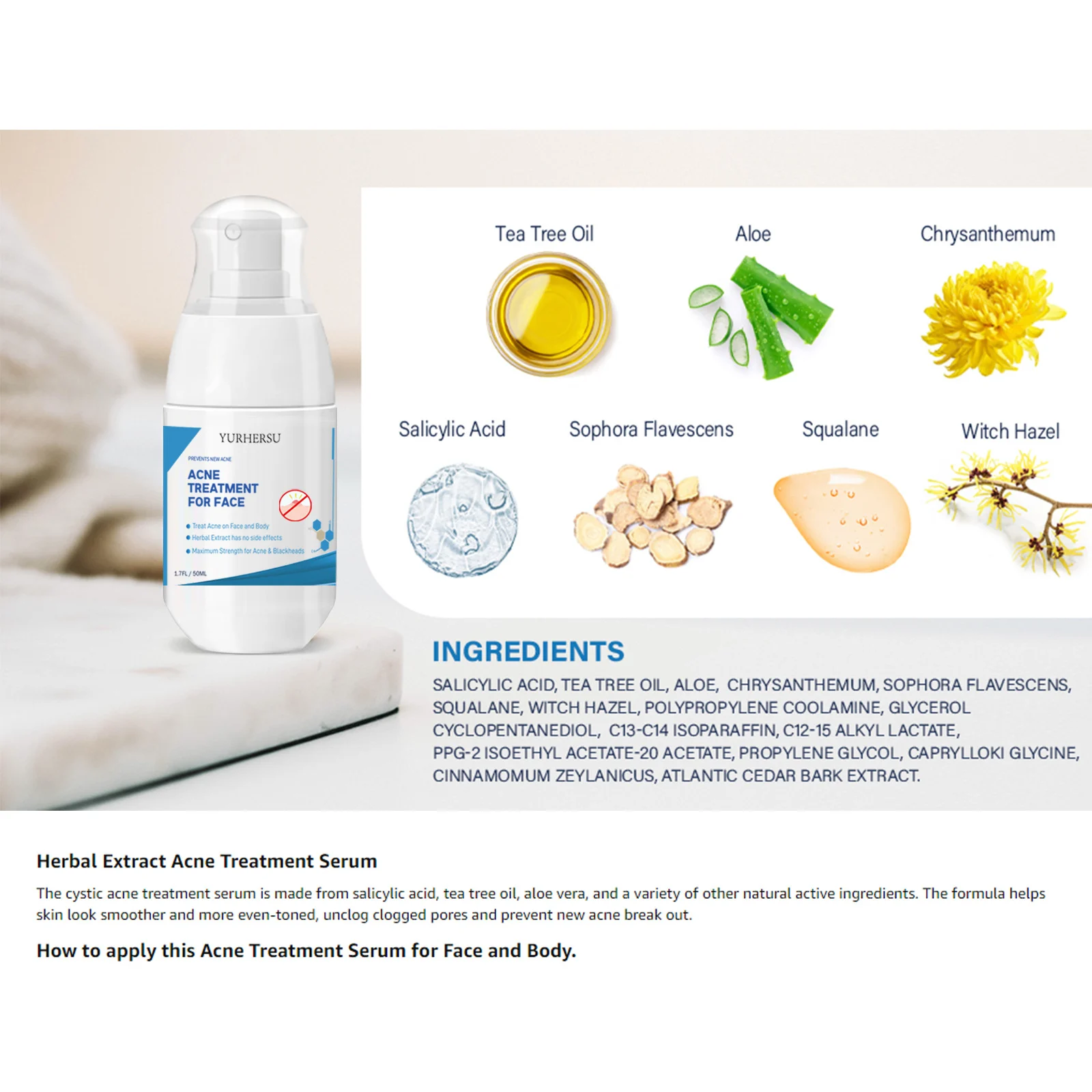 YURHERSU Acne Treatment Gel with Aloe and Tea Tree Oil for Face and Body 3 acne treatment gel spu747761117888 desc 3