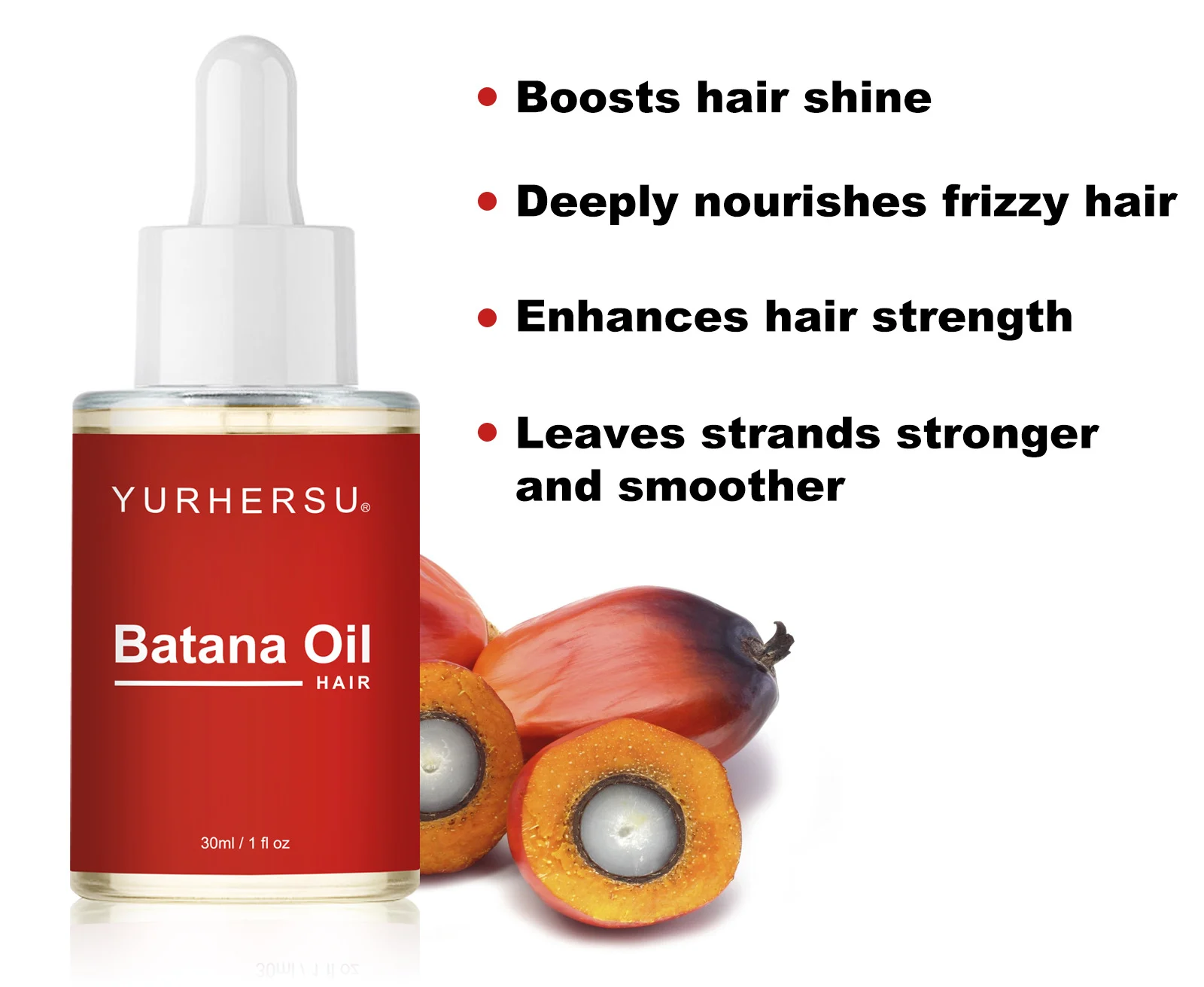 YURHERSU Batana Hair Oil - Repair Dry Damaged Hair, Moisturize & Shine 30ml 3 batana hair oil spu951788407100 desc 3