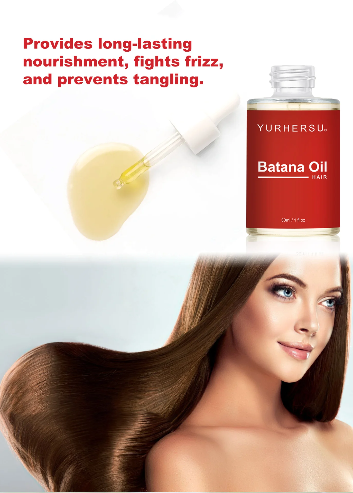 YURHERSU Batana Hair Oil - Repair Dry Damaged Hair, Moisturize & Shine 30ml 9 batana hair oil spu951788407100 desc 9