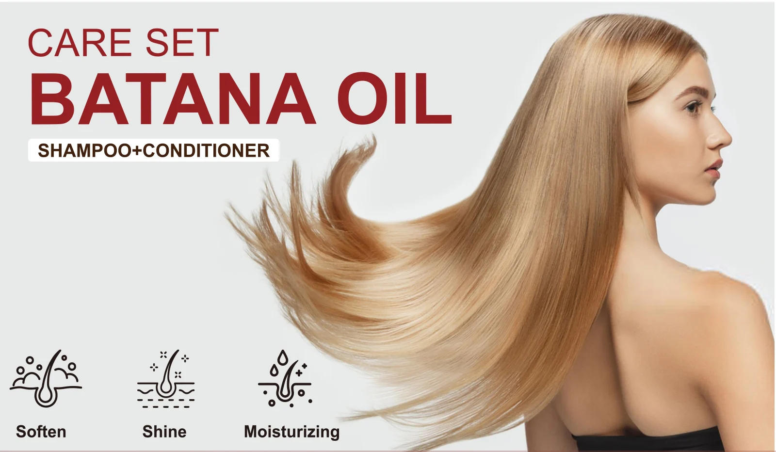 YURHERSU Batana Oil Hair Care Set Shampoo & Conditioner for Dry Frizzy Hair 3 batana oil shampoo conditioner set spu861800044776 desc 3