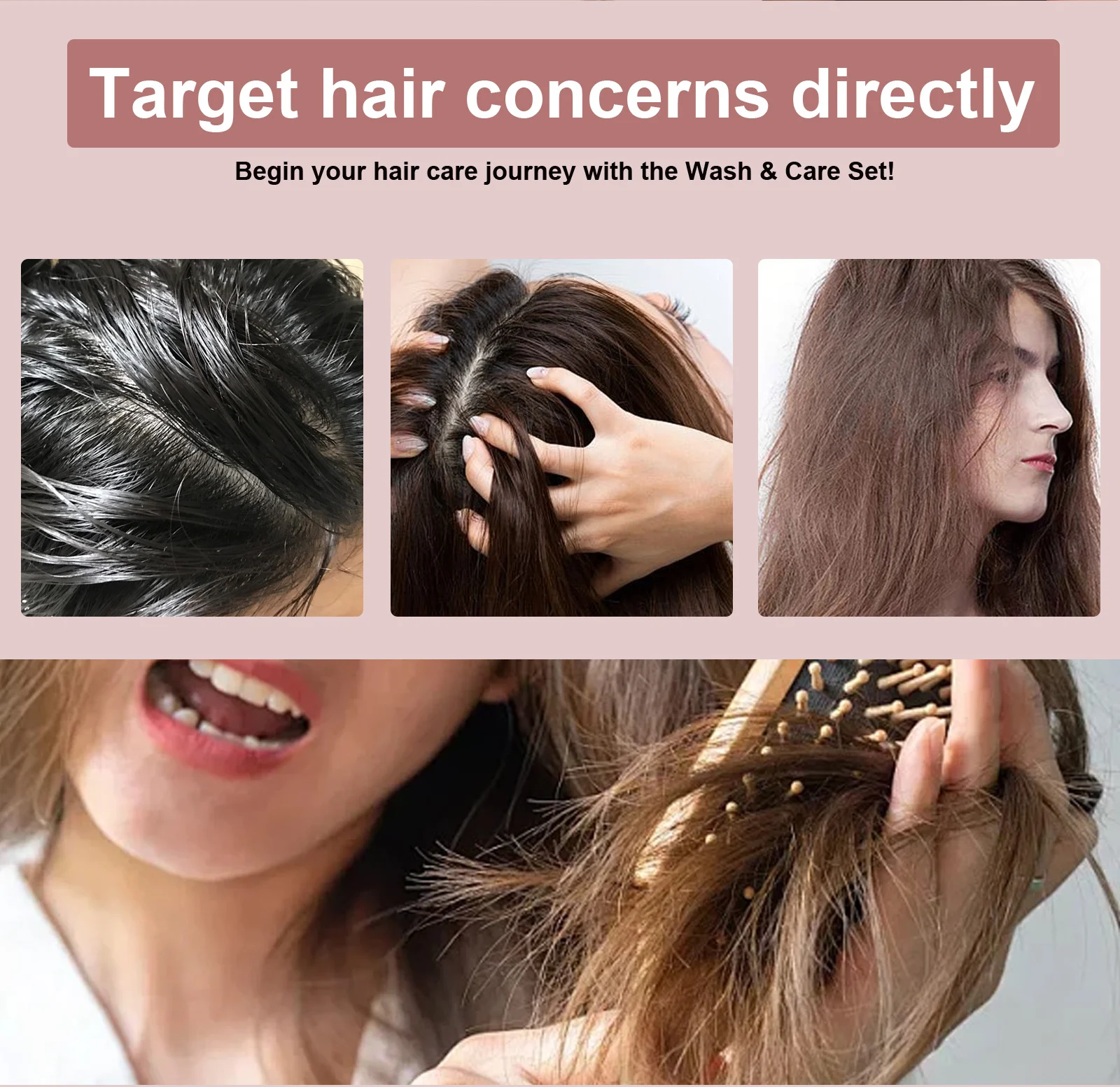 YURHERSU Batana Oil Hair Care Set Shampoo & Conditioner for Dry Frizzy Hair 4 batana oil shampoo conditioner set spu861800044776 desc 4