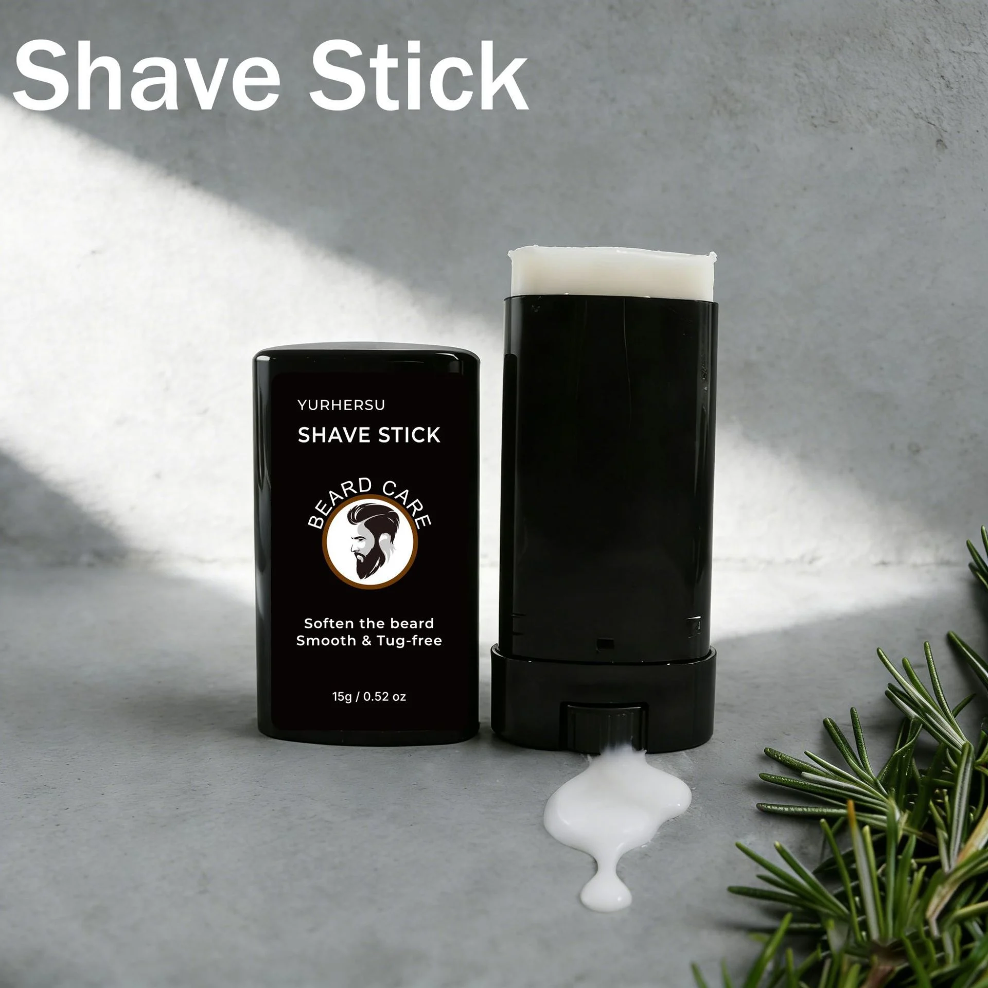 YURHERSU Shave Stick for Men - Beard Softening, Reduces Tugging, 15g 5 beard shave softening stick spu1015336713070 desc 5