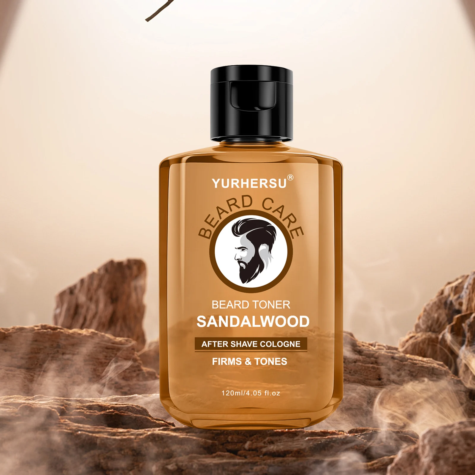 YURHERSU Beard Toner Sandalwood After Shave Cologne Firming & Toning 120ml 1 beard toner after shave spu950092300785 desc 1
