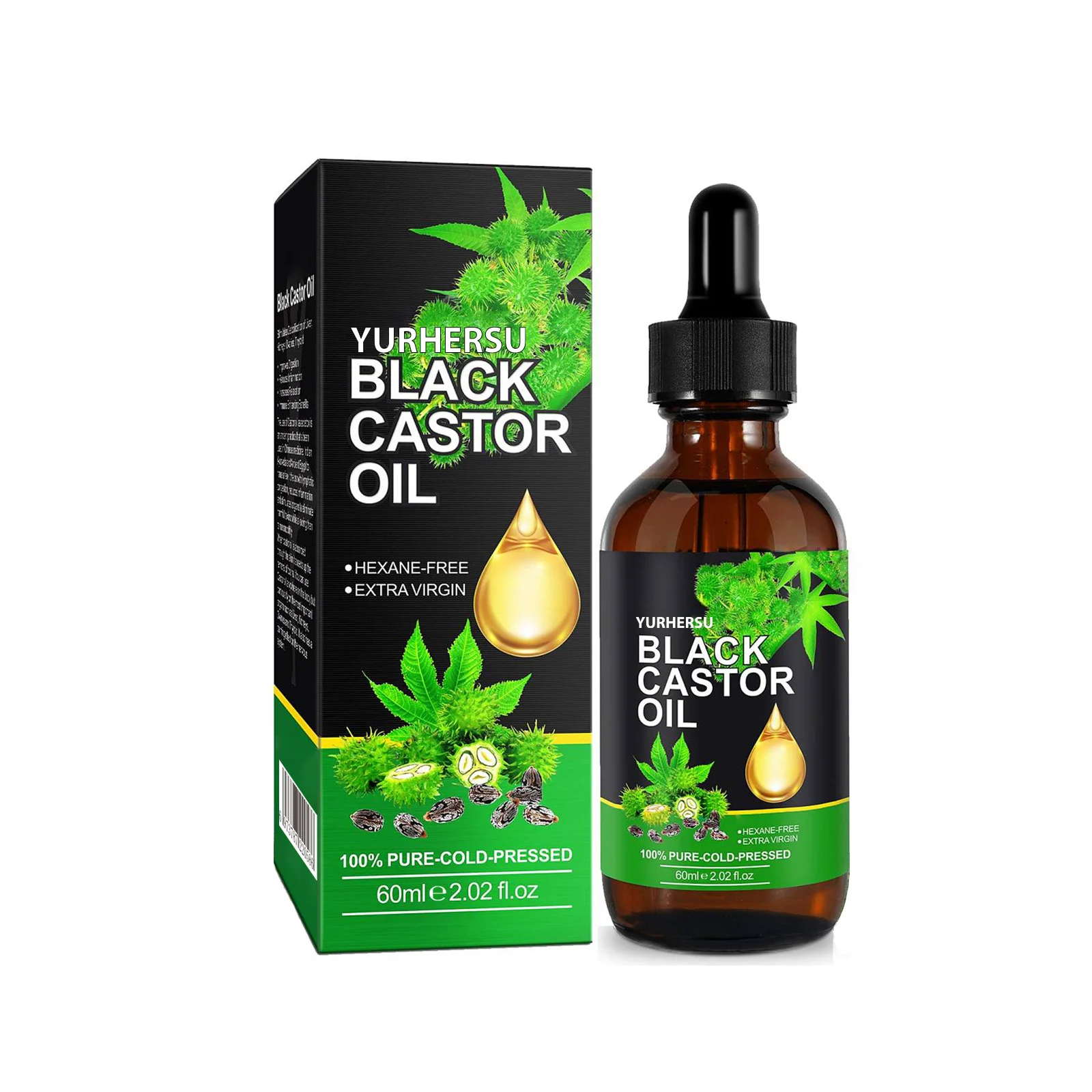 YURHERSU Black Castor Oil for Hair Growth & Skin Nail Care 2 black castor oil spu747947951276 desc 2