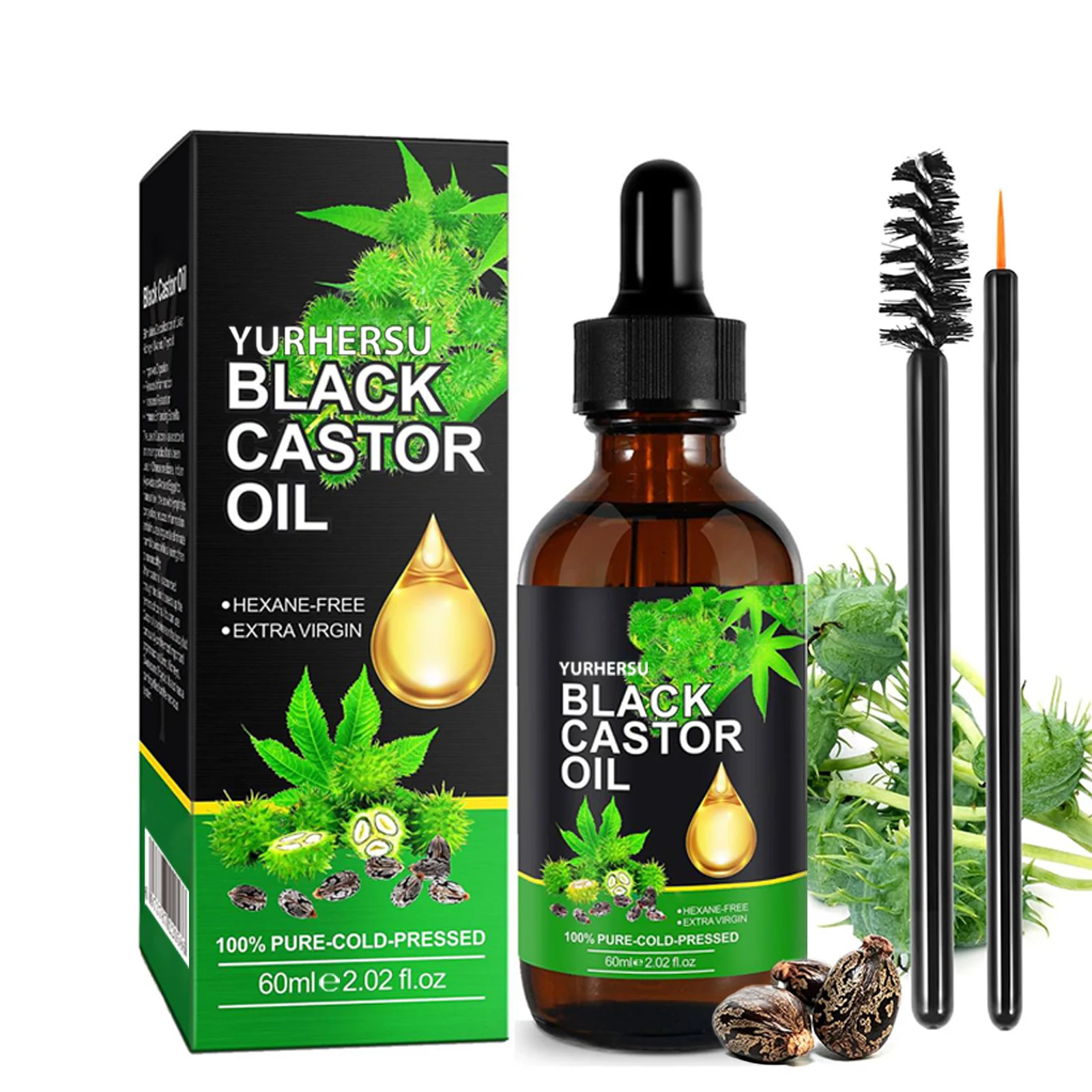 YURHERSU Black Castor Oil for Hair Growth & Skin Nail Care 3 black castor oil spu747947951276 desc 3