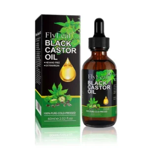 YURHERSU Black Castor Oil - Hexane-Free, 100% Pure Cold-Pressed for Hair, Skin, Nails