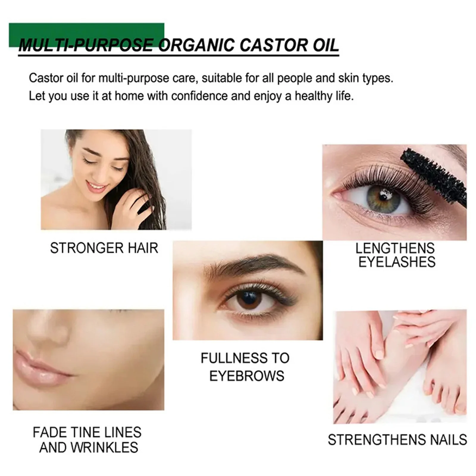 YURHERSU Black Castor Oil - Hexane-Free, 100% Pure Cold-Pressed for Hair, Skin, Nails 6 black castor oil spu903961768447 desc 6