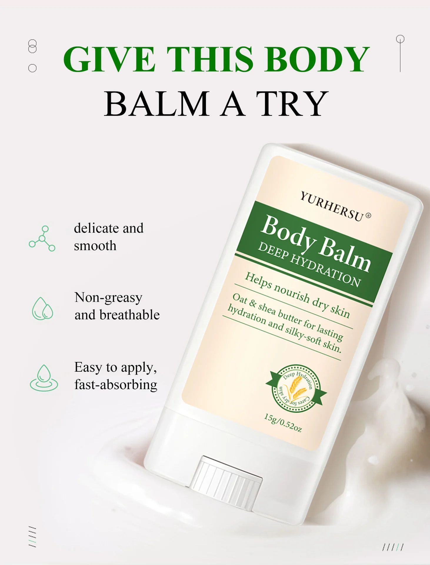 YURHERSU Body Balm with Oat & Shea Butter for Deep Hydration and Soft Skin 4 body balm moisturizer spu971641060303 desc 4