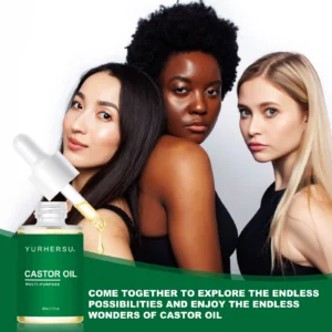 YURHERSU Castor Oil 2.0 Multi-Purpose Hair & Skin Care Oil, 30ml, Repairs Damage & Adds Shine