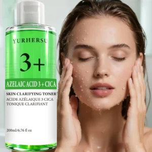 YURHERSU Azelaic Acid 3 + Cica Skin Clarifying Toner 200ml - Hydrating, Pore Tightening