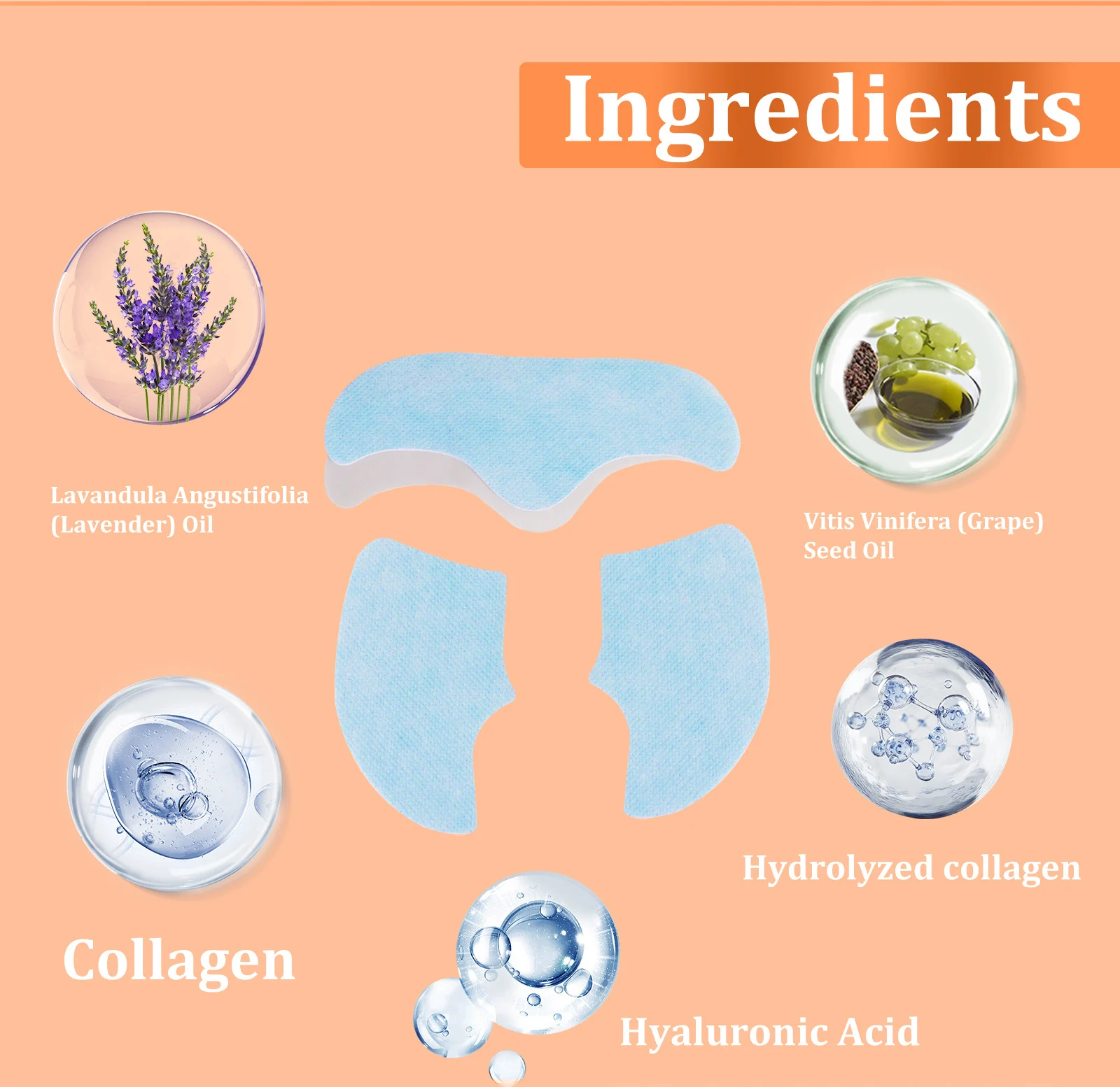 YURHERSU Collagen Film 3 Pairs Moisturizing Hydrating Facial Mask 4 collagen film facial mask spu743895678582 desc 4