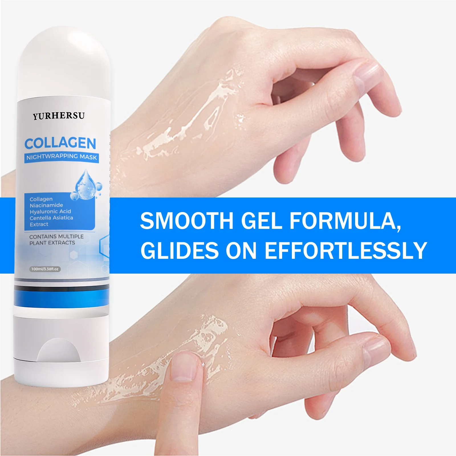 YURHERSU Collagen Peel-Off Night Mask for Firming, Hydrating & Brightening Skin 4 collagen peel off night mask spu987332363286 desc 4