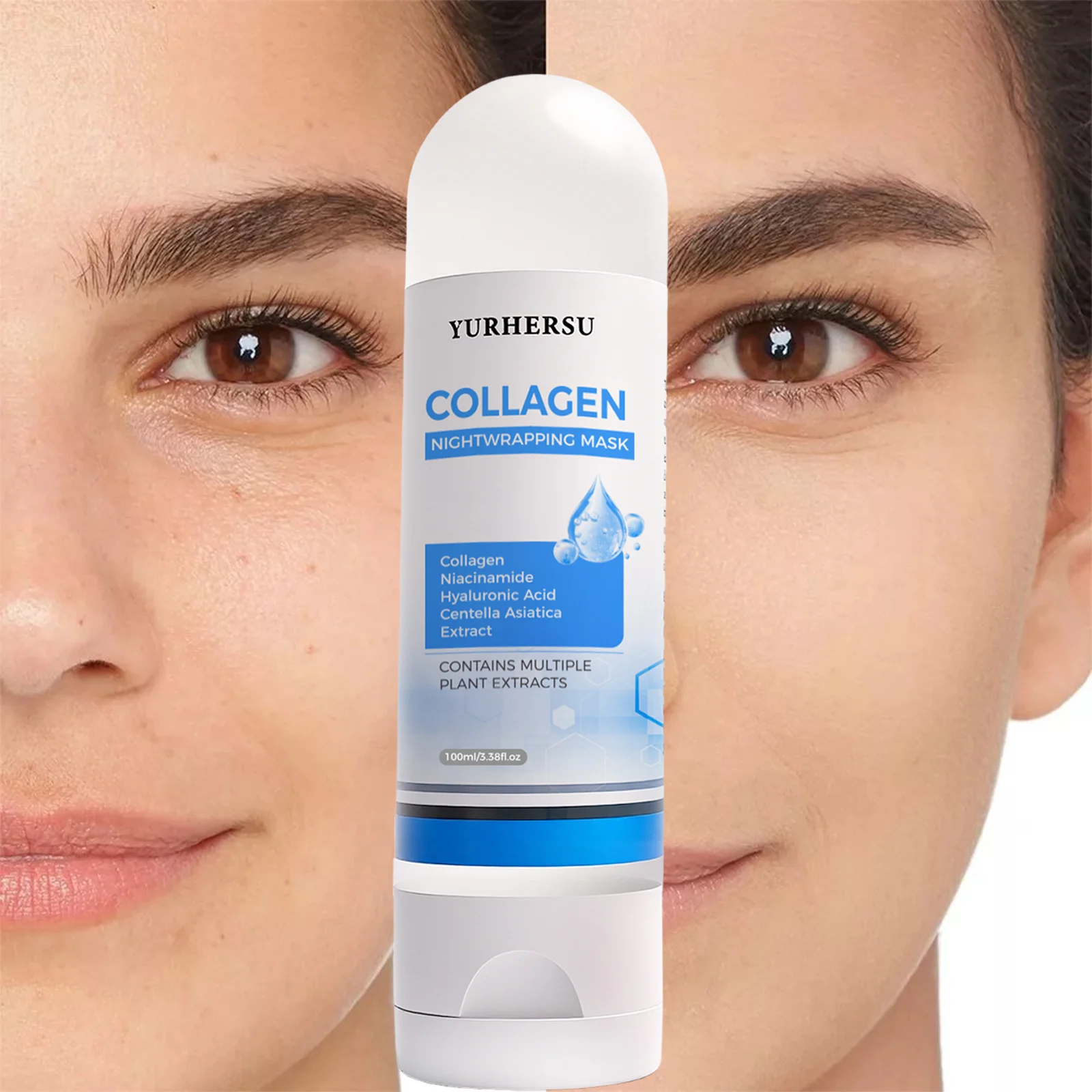 YURHERSU Collagen Peel-Off Night Mask for Firming, Hydrating & Brightening Skin 7 collagen peel off night mask spu987332363286 desc 7