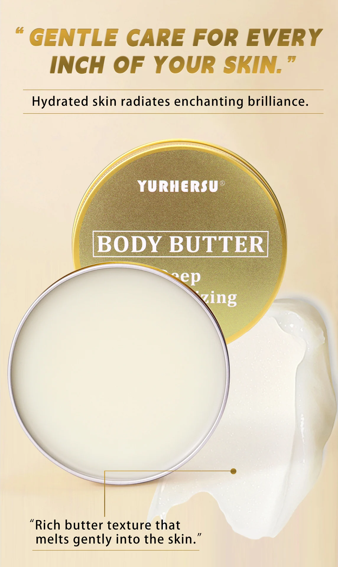 YURHERSU Deep Moisturizing Body Butter Cream for Dry Skin, Hydrating & Nourishing 2 deep moisturizing body butter spu827259067328 desc 2