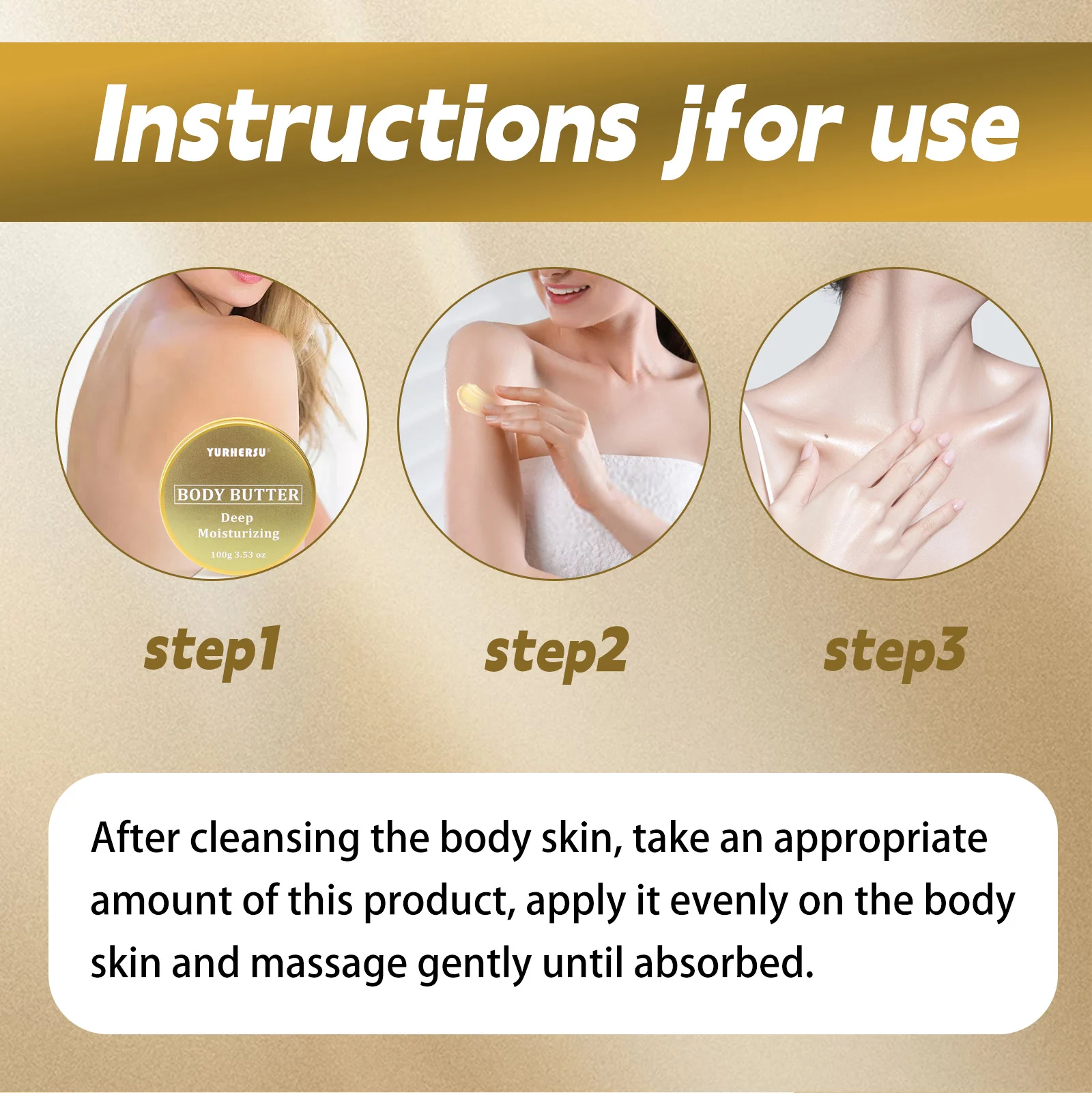 YURHERSU Deep Moisturizing Body Butter Cream for Dry Skin, Hydrating & Nourishing 8 deep moisturizing body butter spu827259067328 desc 8