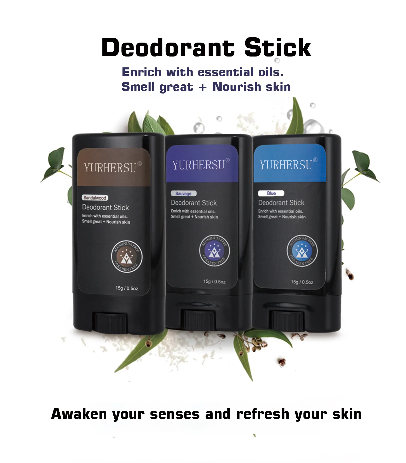 YURHERSU Deodorant Stick Set, Long Lasting Fresh Scent, Aluminum Free, Essential Oils 9 deodorant stick set spu953159425166 desc 9