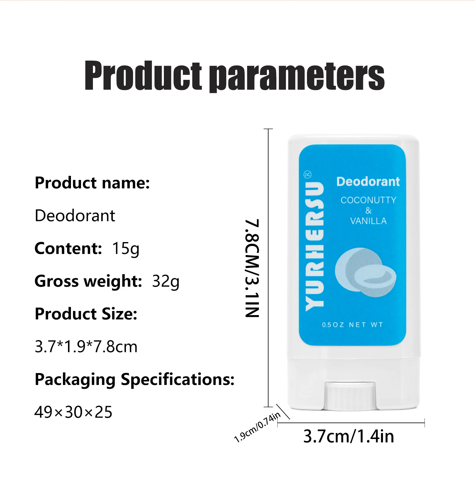 YURHERSU Long-Lasting Deodorant Stick, Lavender & Magnolia Scent, Gentle Odor Control 1 deodorant stick spu969046807249 desc 1