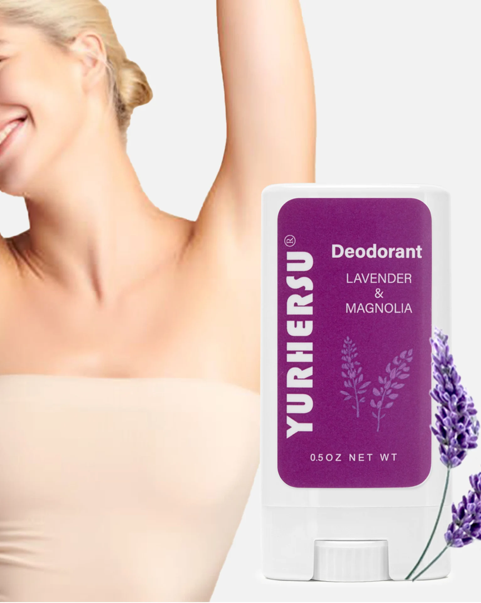 YURHERSU Long-Lasting Deodorant Stick, Lavender & Magnolia Scent, Gentle Odor Control 3 deodorant stick spu969046807249 desc 3