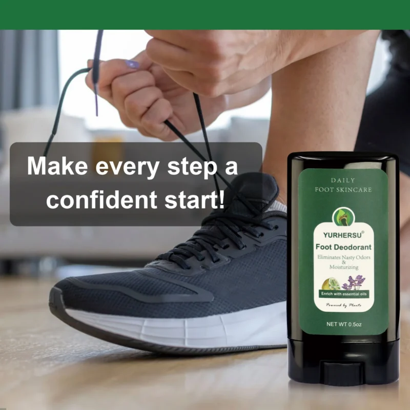 YURHERSU Foot Deodorant Stick for Odor Control, Moisturizing & Freshness