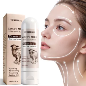 YURHERSU Goat's Milk Peel-Off Mask - Hydrating, Moisturizing & Fine Line Treatment