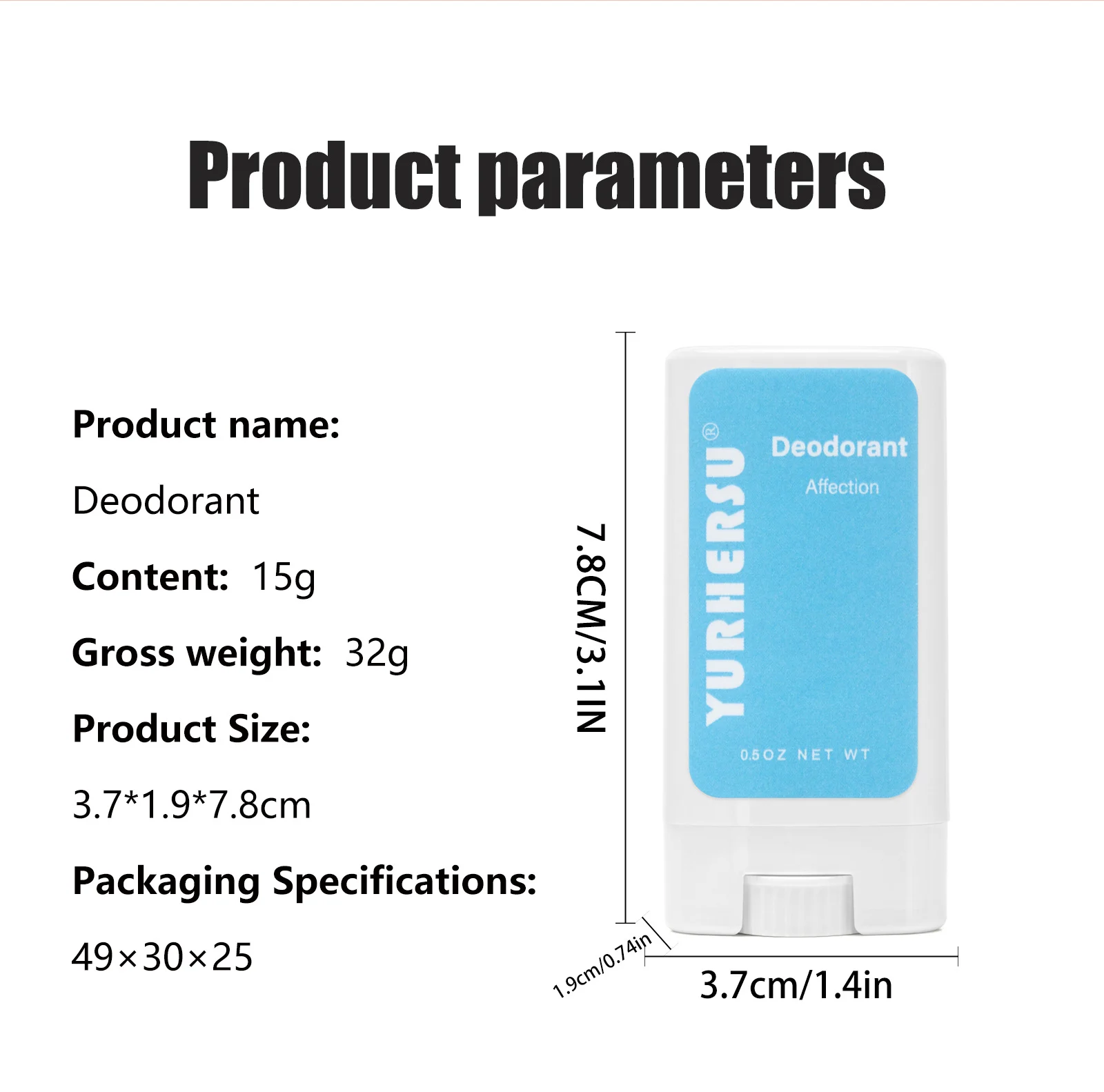 YURHERSU Gold Foil Deodorant Stick - Fresh, Long-Lasting Odor Control & Portable 4 gold foil deodorant stick spu969043243370 desc 4