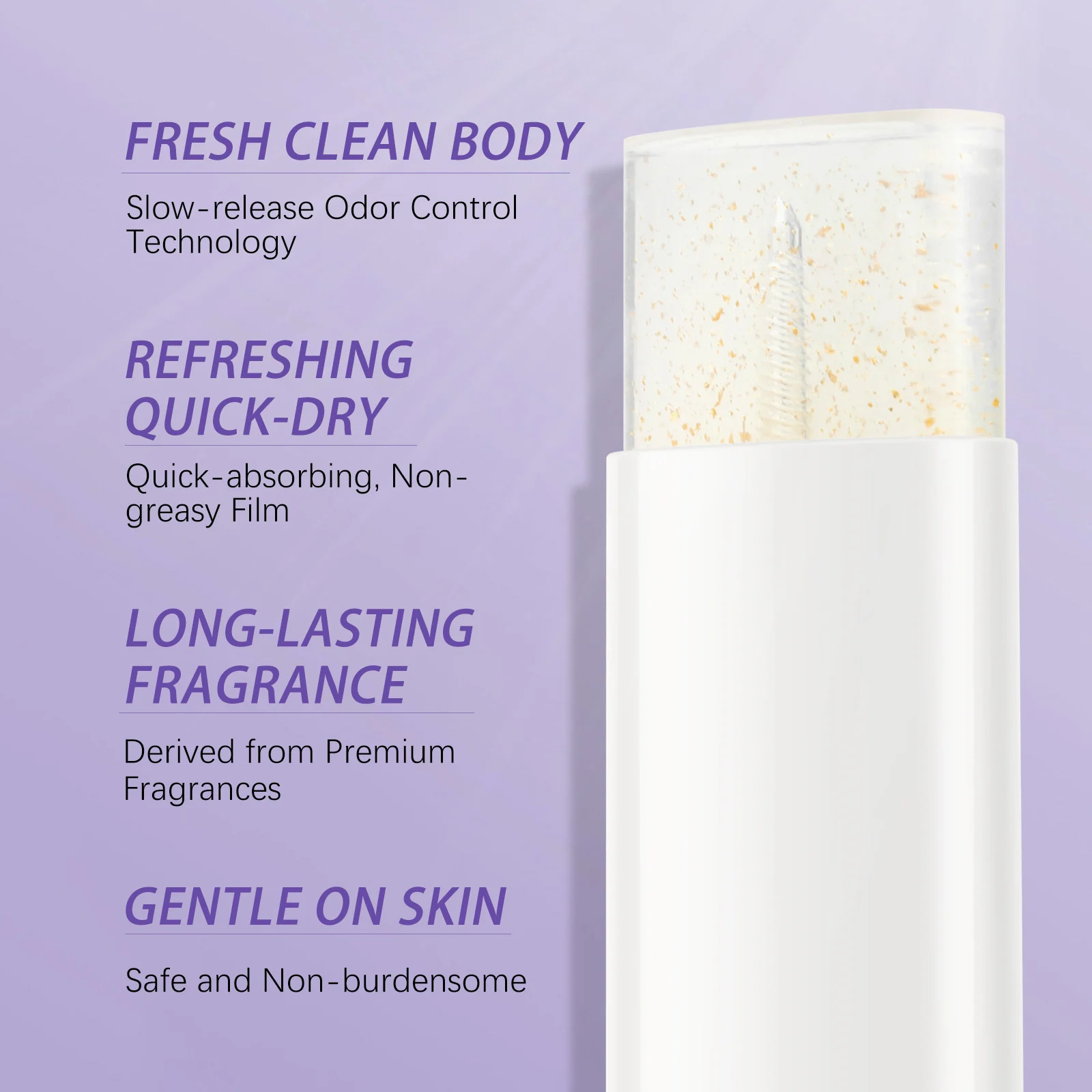 YURHERSU Gold Foil Deodorant Stick - Fresh, Long-Lasting Odor Control & Portable 8 gold foil deodorant stick spu969043243370 desc 8