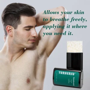 YURHERSU SPORT&HOMME Gold Foil Deodorant Stick for Men, Long Lasting Freshness, Skin Care