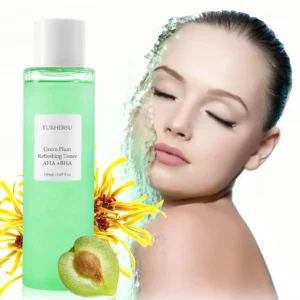 YURHERSU Green Plum Refreshing Toner AHA BHA Deep Hydration Balance Oil Moisturizing