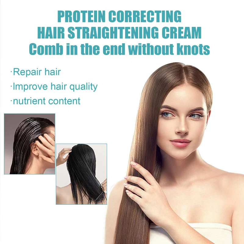 YURHERSU Protein Correcting Hair Straightening Mousse - Frizz Control & Repair 4 hair straightening mousse spu743663653846 desc 4