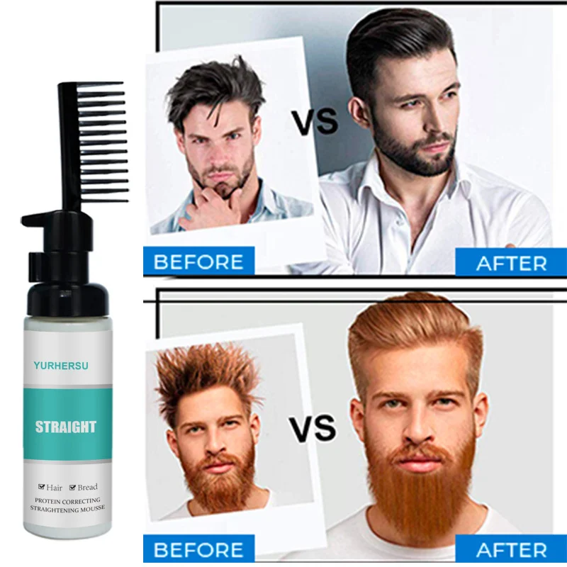 YURHERSU Protein Correcting Hair Straightening Mousse - Frizz Control & Repair 6 hair straightening mousse spu743663653846 desc 6