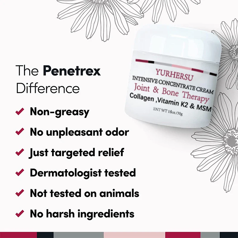 YURHERSU Joint & Bone Intensive Concentrate Cream with Collagen, Vitamin K2 & MSM 4 joint bone therapy cream spu724200587172 desc 4