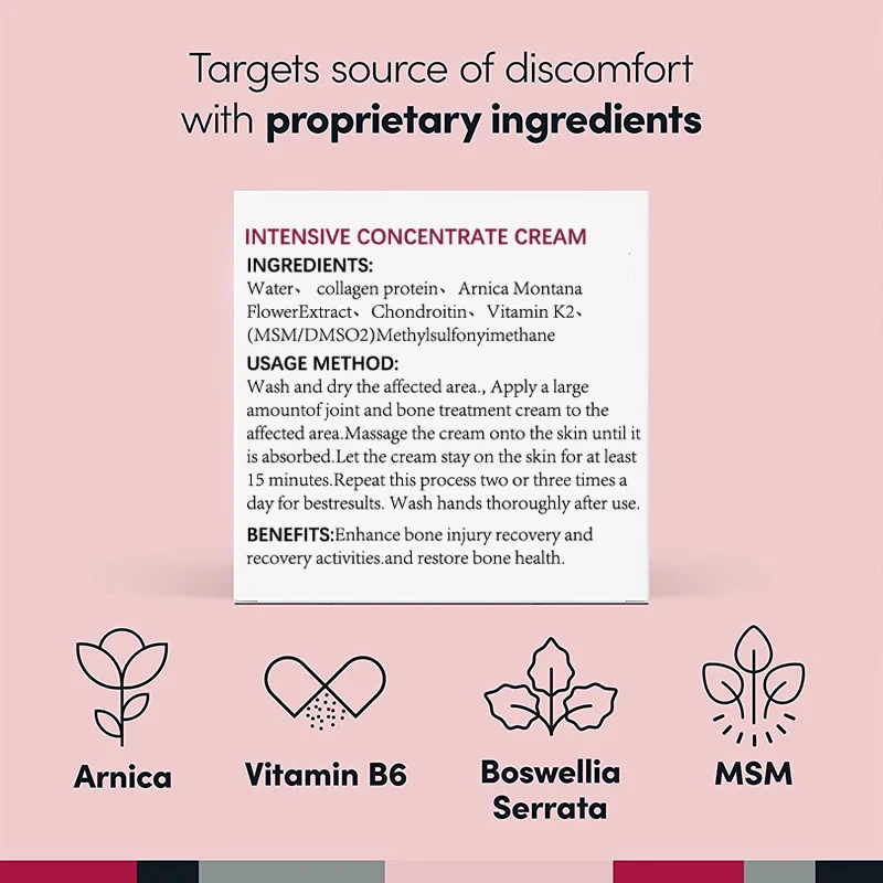 YURHERSU Joint & Bone Intensive Concentrate Cream with Collagen, Vitamin K2 & MSM 6 joint bone therapy cream spu724200587172 desc 6