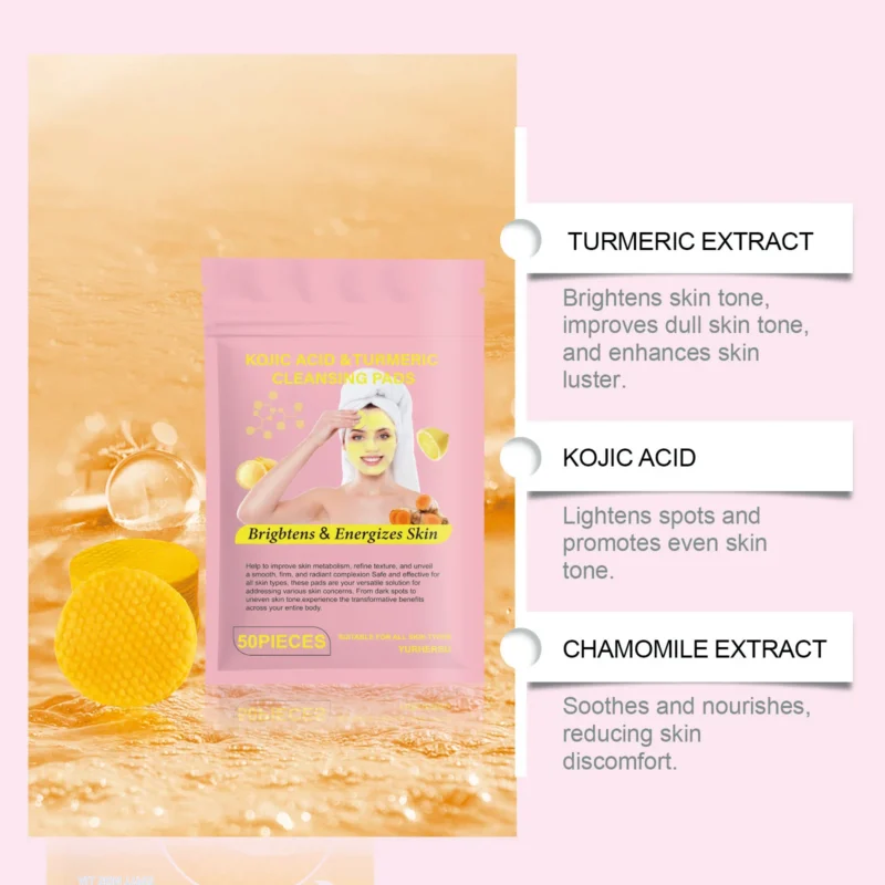 Kojic Acid Turmeric Cleansing Pads Spu952487757086 3