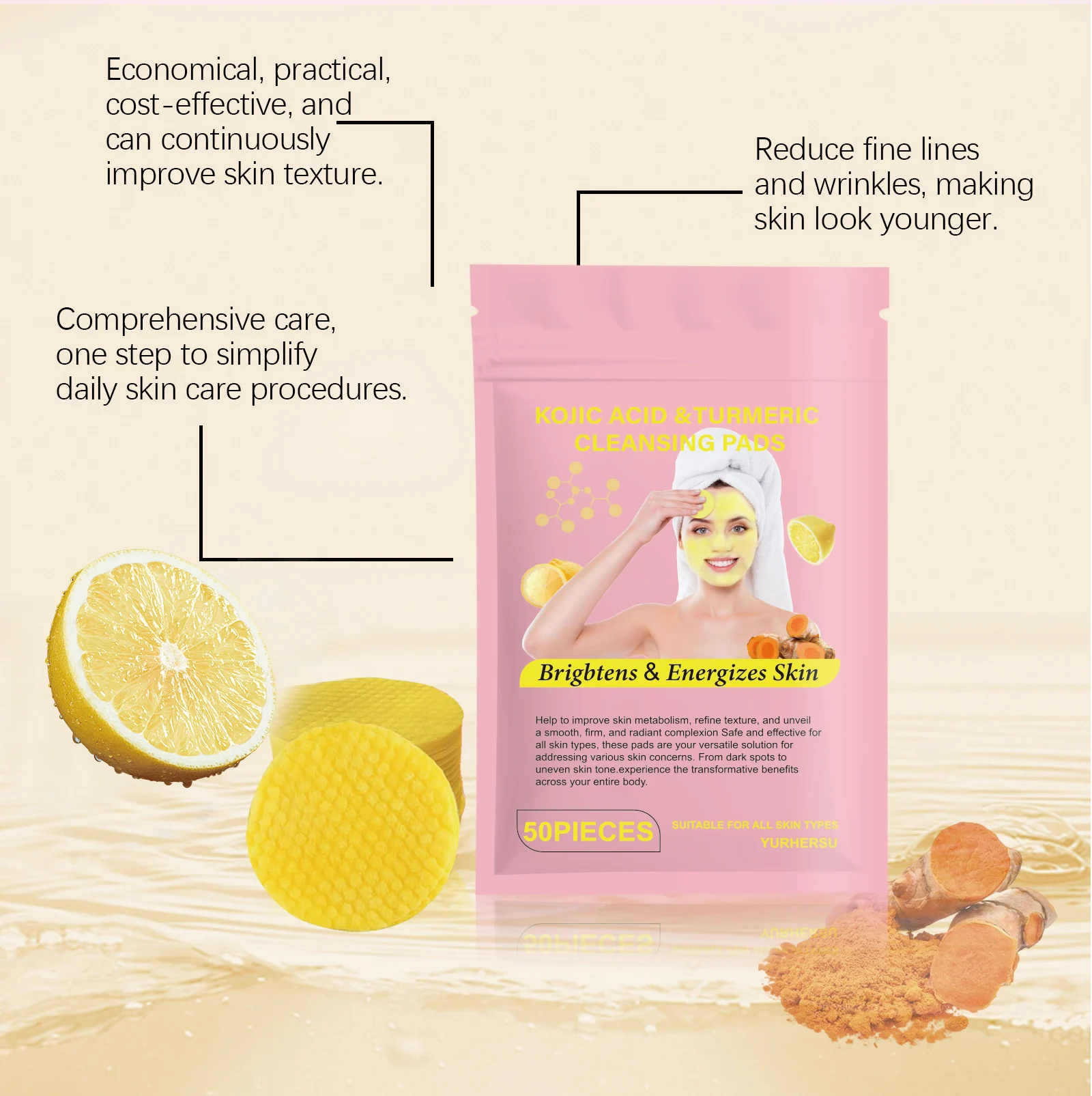 kojic acid turmeric cleansing pads spu952487757086 desc 7