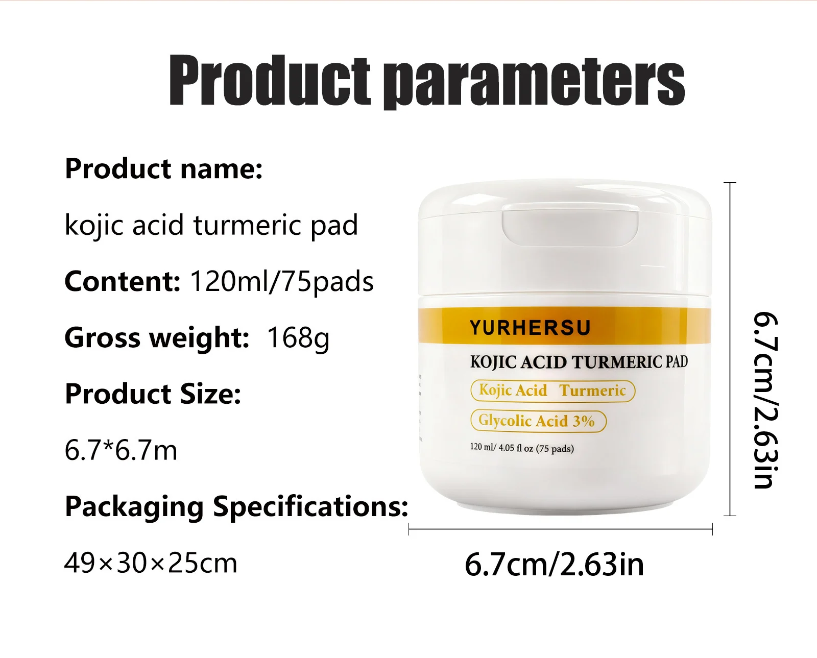 kojic acid turmeric face pads spu1003354702642 desc 1