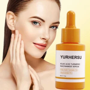 YURHERSU Kojic Acid Turmeric Niacinamide Serum - Brightening, Moisturizing, Fades Acne Scars