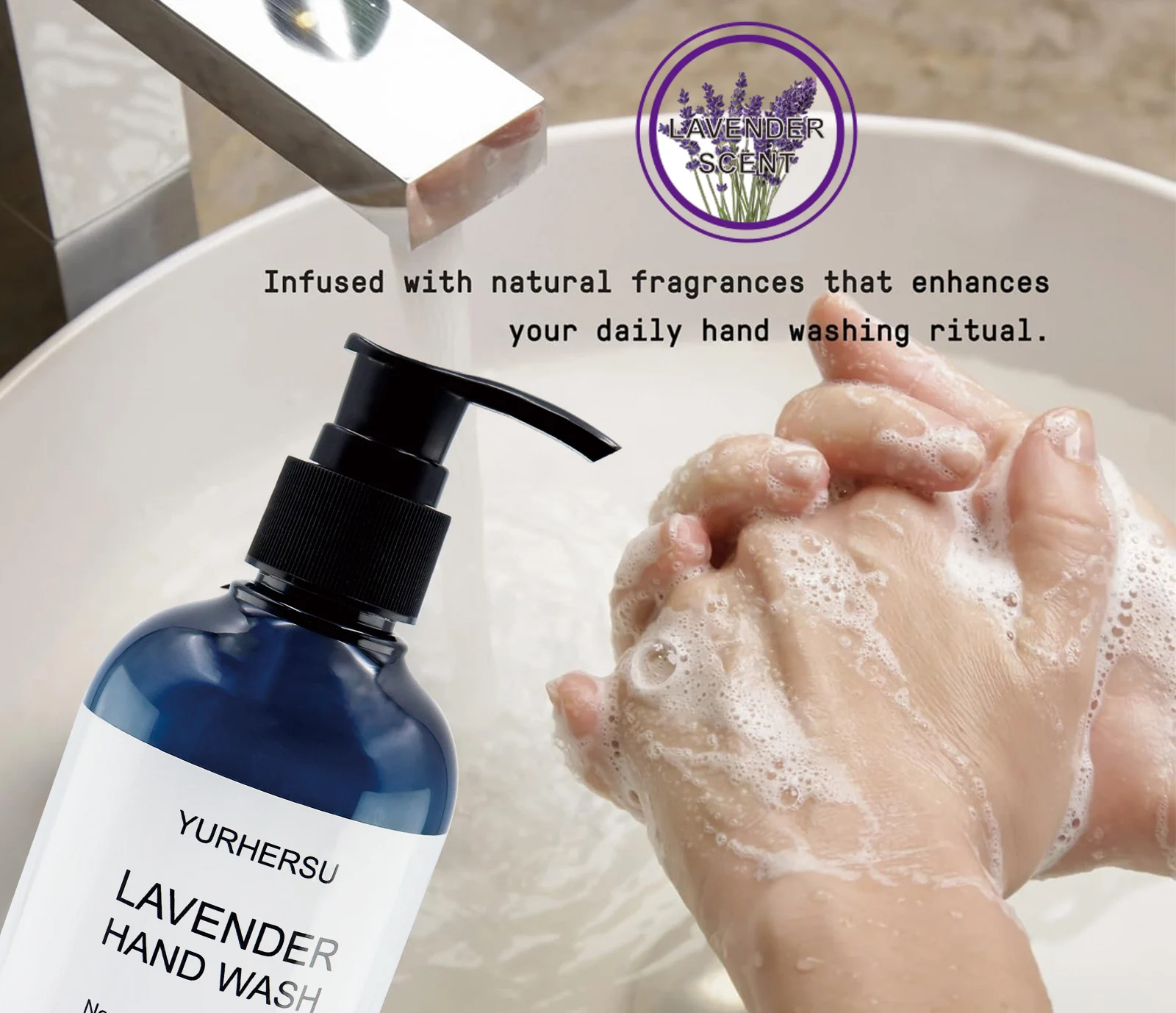 YURHERSU Nourishing Lavender Hand Wash Soap, 220ml 6 lavender hand wash soap spu800685566968 desc 6