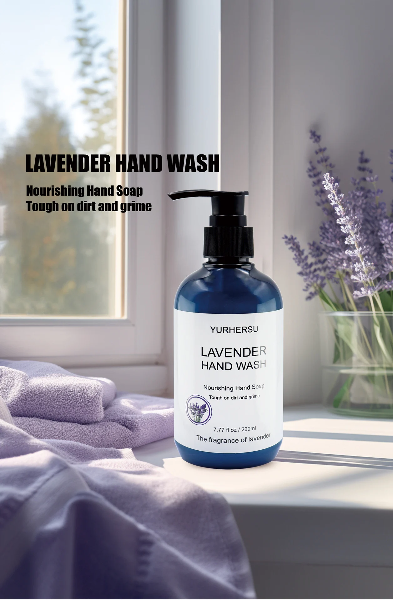 YURHERSU Nourishing Lavender Hand Wash Soap, 220ml 9 lavender hand wash soap spu800685566968 desc 9