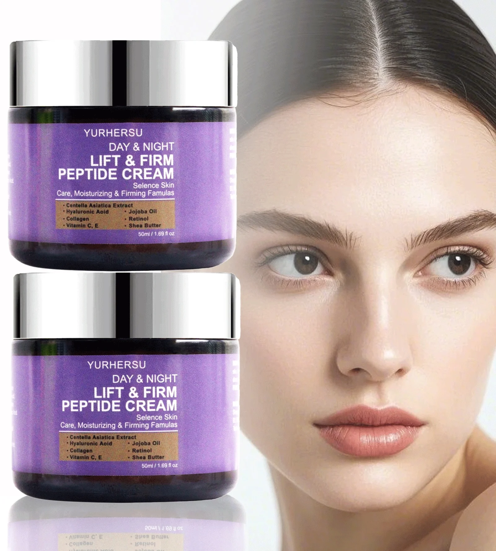 YURHERSU Day & Night Lift & Firm Peptide Cream for Moisturizing and Firming Skin 3 lift firm peptide cream spu1001795845873 desc 3