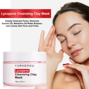 YURHERSU Lycopene Cleansing Clay Mask Deep Cleansing Brightens Skin Refines Pores