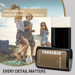 YURHERSU HERO Deodorant Stick for Men, Gold Foil, Long-Lasting Freshness