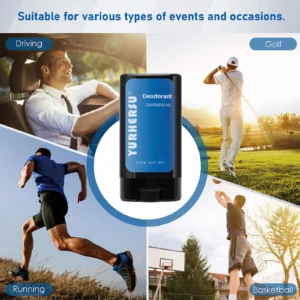 YURHERSU Men's Gold Foil Deodorant Stick for Long-Lasting Freshness and Odor Control