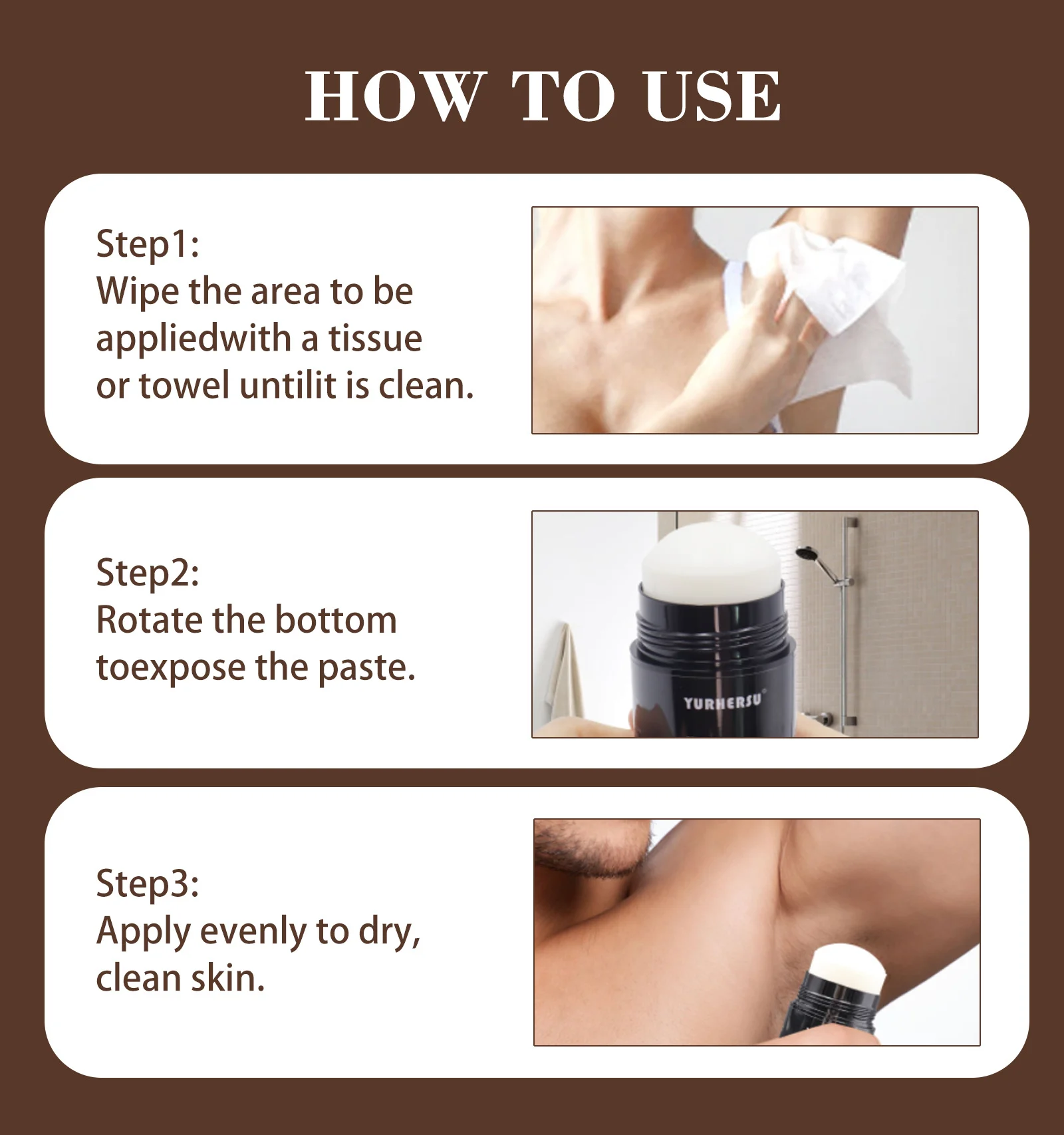 YURHERSU Men's Deodorant Stick for Body Skin, Long Lasting Freshness, Aluminum Chloride Free 8 mens deodorant stick spu812395512317 desc 8