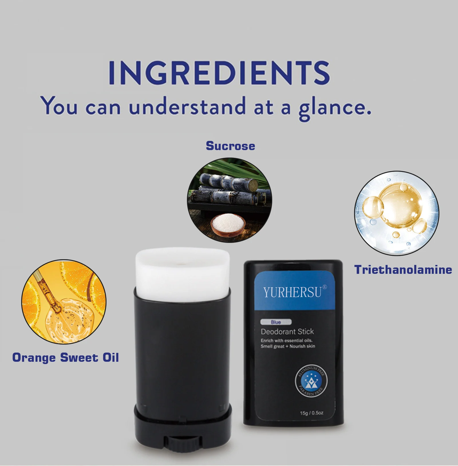 YURHERSU Deodorant Stick for Men, Long Lasting, Odor Control, Essential Oils 8 mens deodorant stick spu936510291356 desc 8