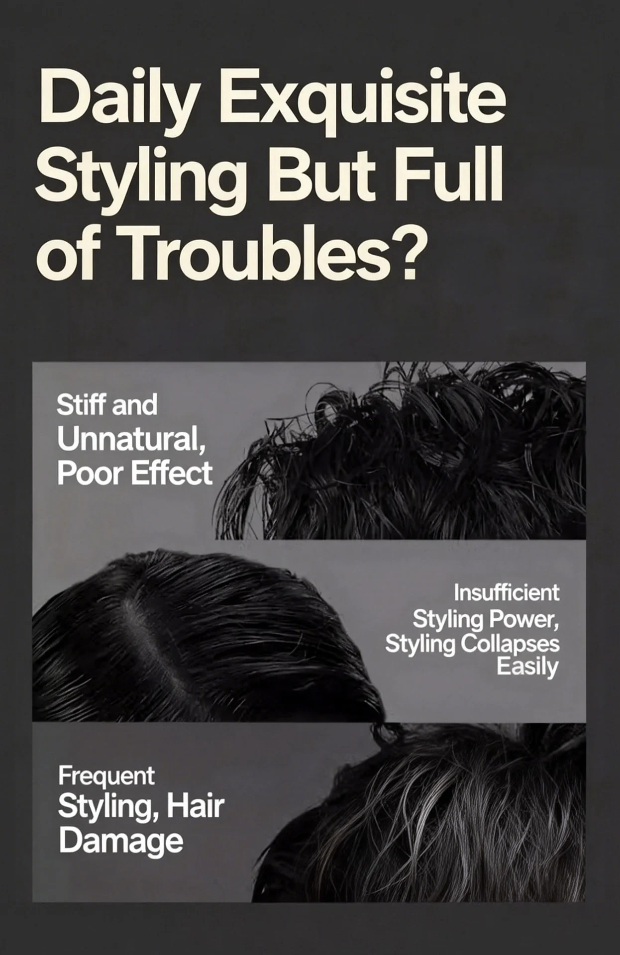 YURHERSU Men's Matte Clay Texturizing Hair Spray, 100ml, Strong Hold, Oil-Absorbing 3 mens matte clay hair spray spu1012753174283 desc 3