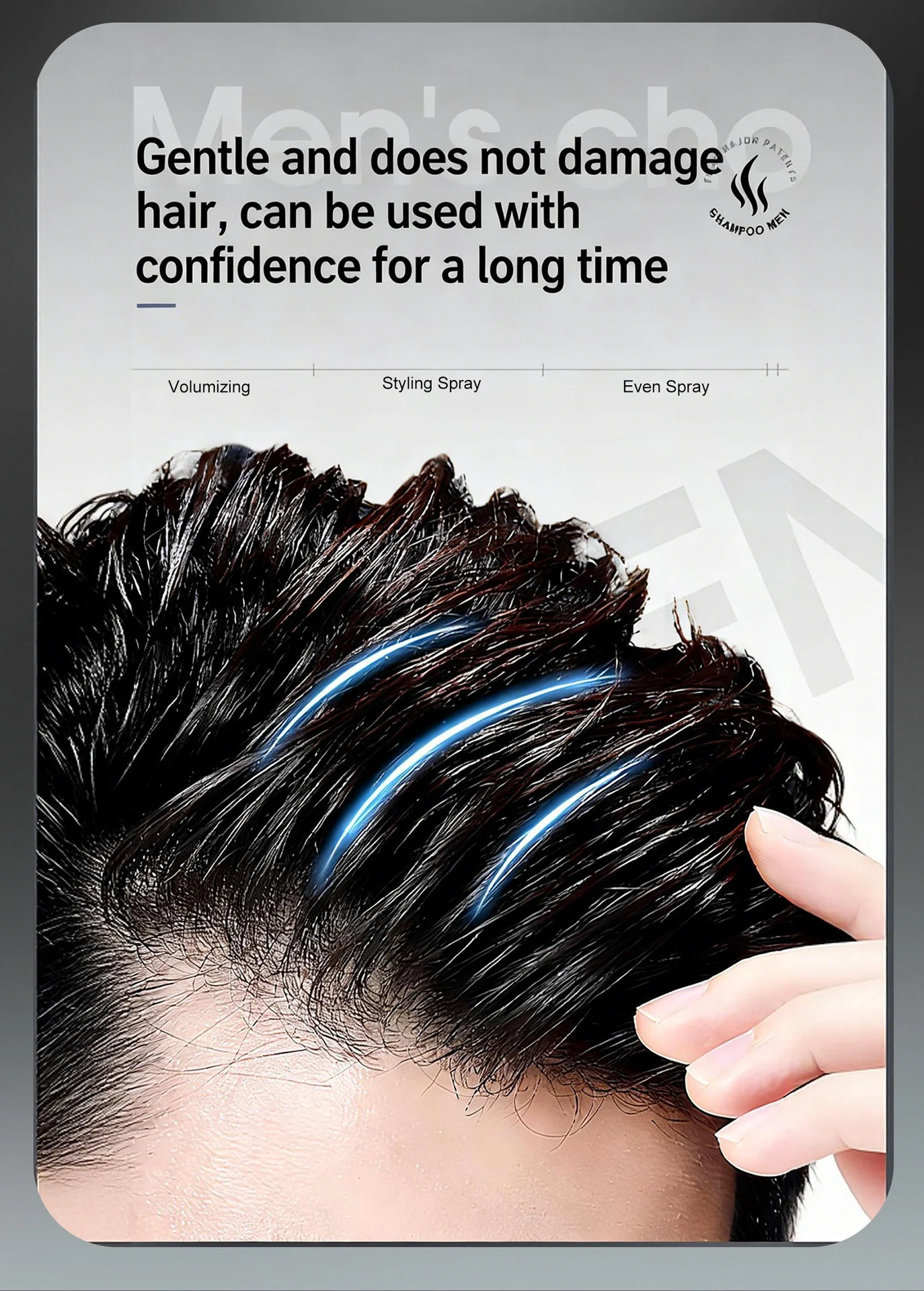 YURHERSU Men's Matte Clay Texturizing Hair Spray, 100ml, Strong Hold, Oil-Absorbing 8 mens matte clay hair spray spu1012753174283 desc 8