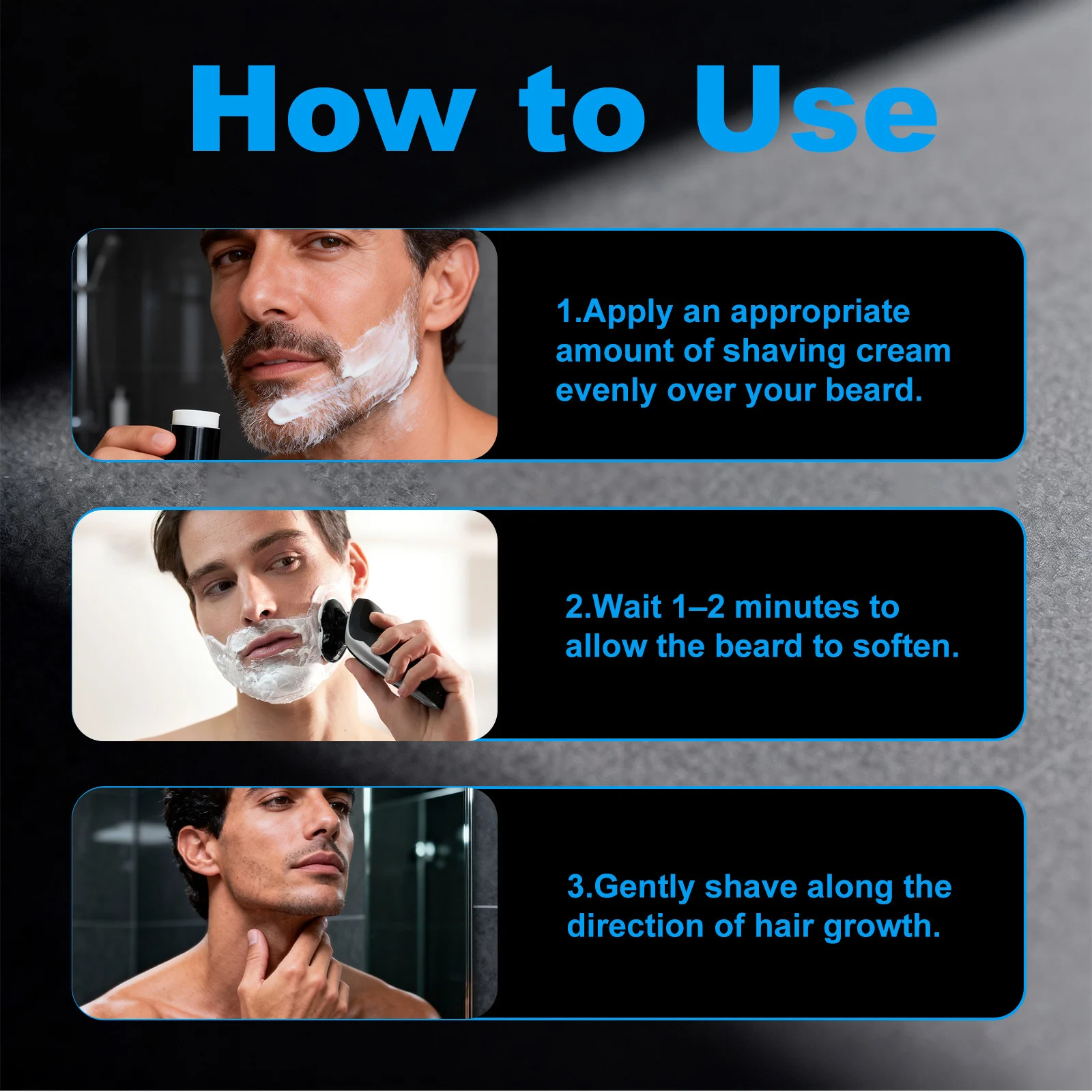 YURHERSU Men's Shave Stick Softens Beard, Smooth Tug-Free Shaving Cream Solid Stick 9 mens shave stick cream spu1015836956280 desc 9