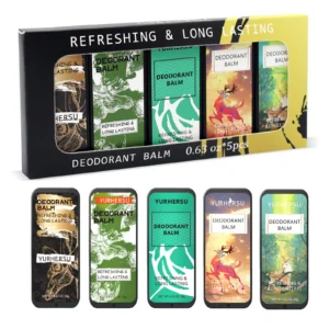 YURHERSU Men's Solid Deodorant Balm, Long Lasting Fragrance, Portable