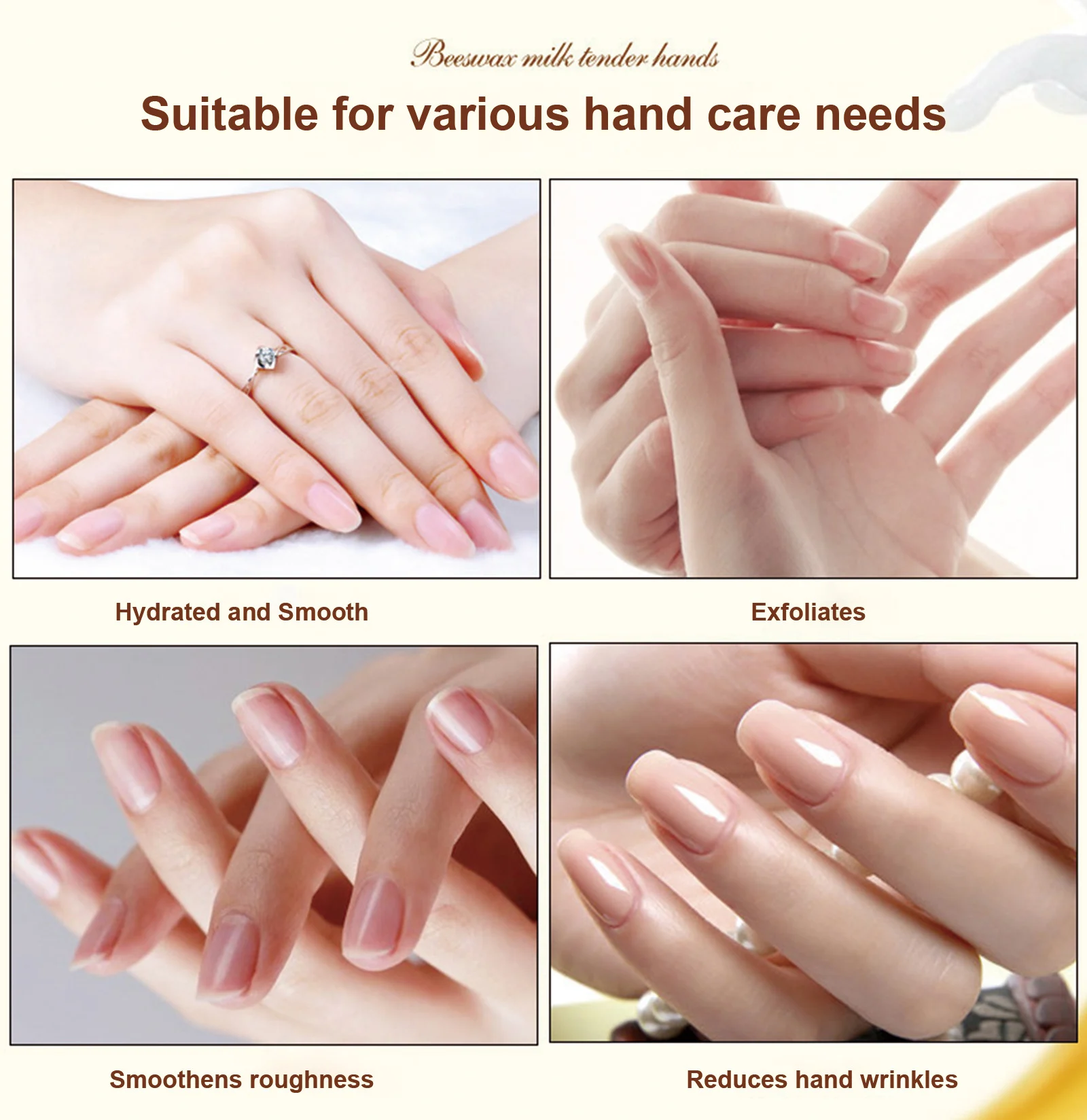 YURHERSU Milk & Honey Hand Wax - Moisturizing Exfoliating Hand Mask for Smooth Skin 7 milk honey hand wax spu800819833911 desc 7