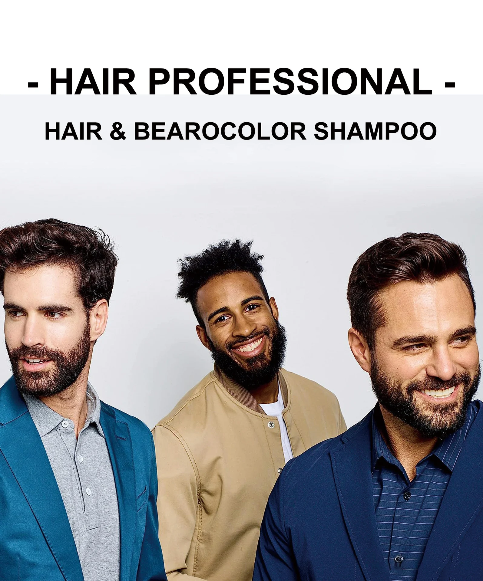 YURHERSU Beard Dye - Natural Black Hair & Beard Coloring Shampoo for Men, 8 Minute Application 1 natural black beard hair dye spu793401883106 desc 1